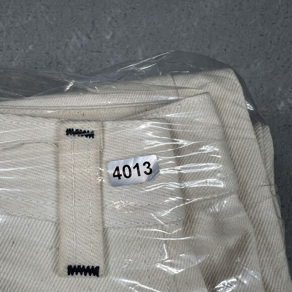 VTG IMPRSSVE Jeans Women’s Size 26 Beige CUSTOM Polo Bear Patches Straight Fit - Picture 12 of 12